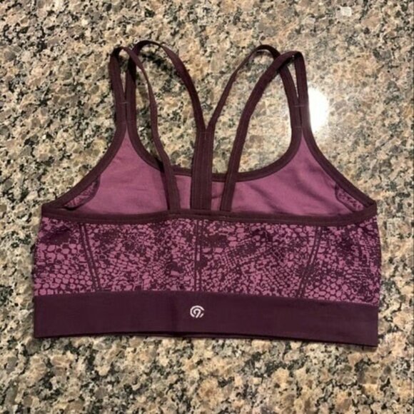 C9 Champion Purple Pink Racerback Sports Bra Size Large EUC #M-283 - Picture 3 of 7
